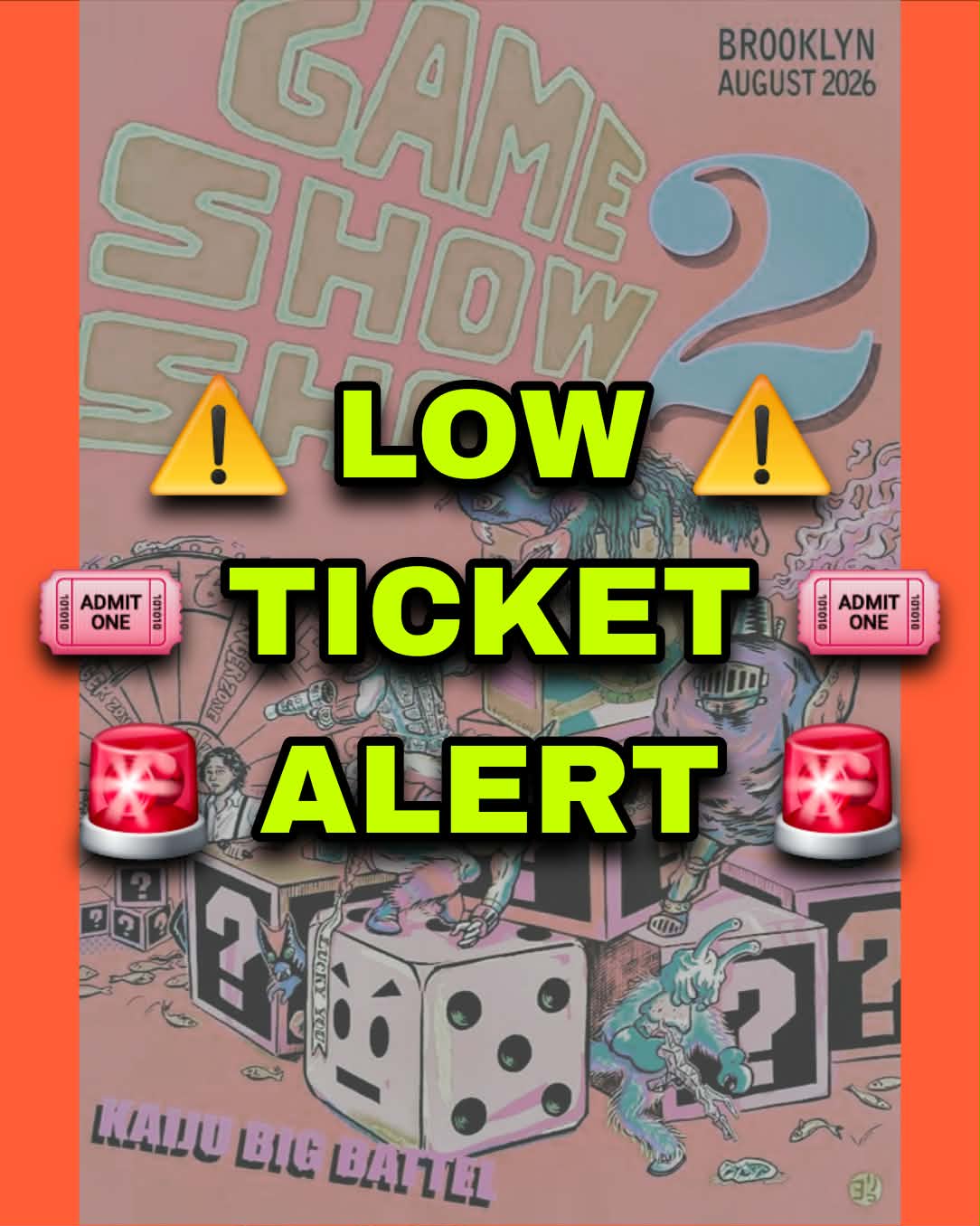 Low Ticket Alert: Tickets for Game Show Show 2 Almost Gone!